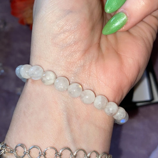 White Moonstone Bracelet