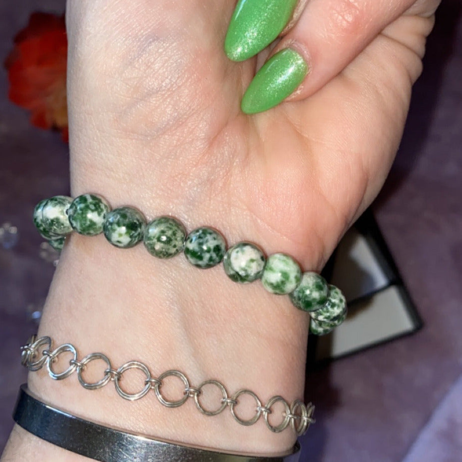 Green Spot Jasper Bracelet