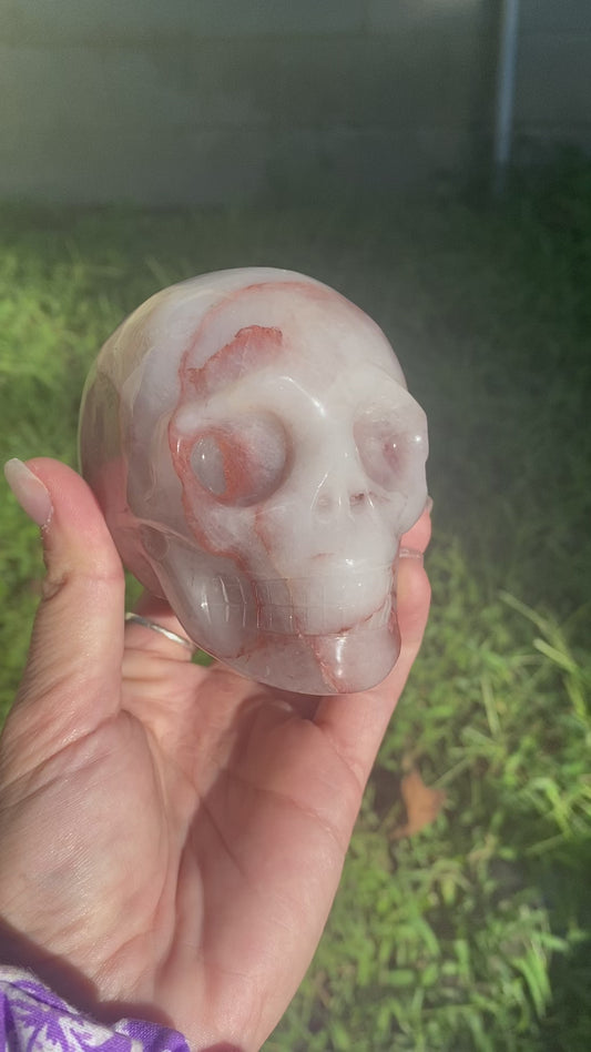 Fire Quartz Skull