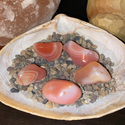 Botswana Banded Carnelian Tumble