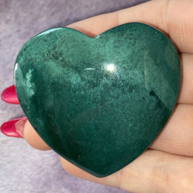 Moss Agate Heart A