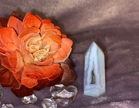 Blue Lace Agate Tower 6