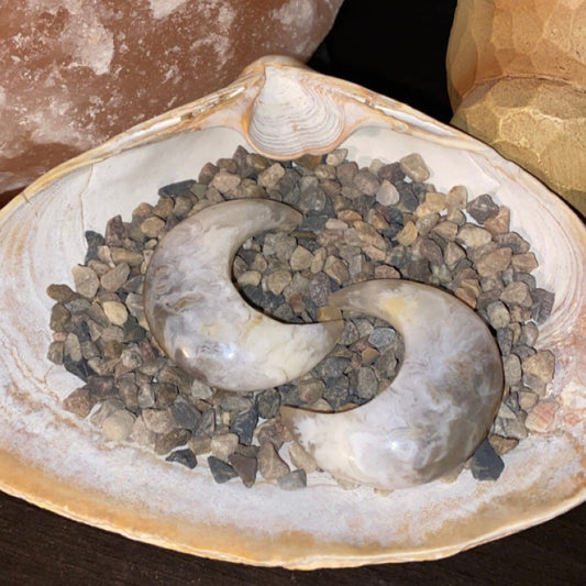 Plume Agate Moon