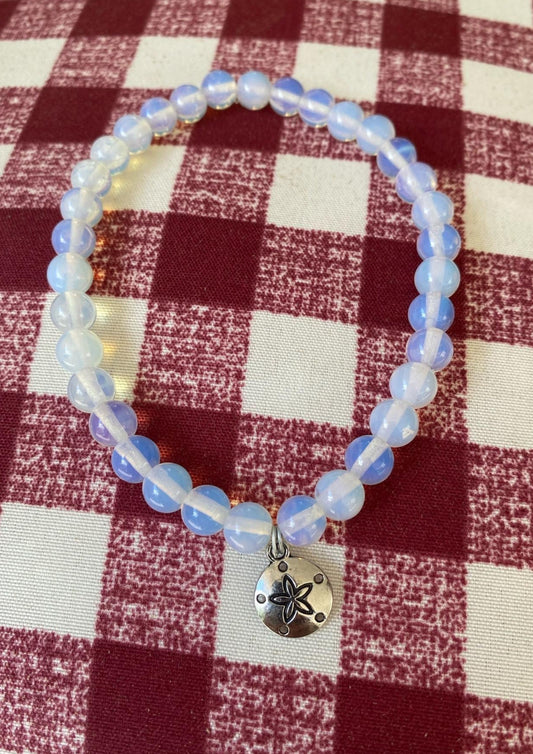 Opalite Sand Dollar Anklet