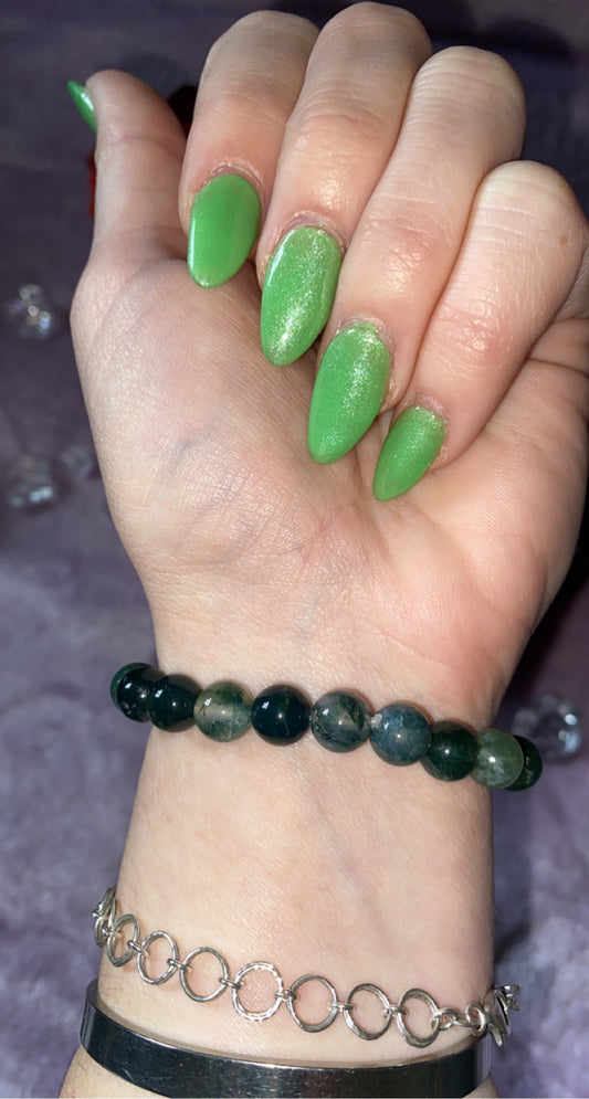 Moss Agate Bracelet