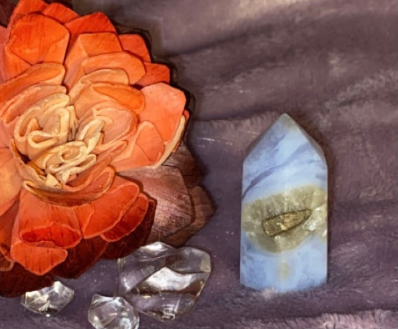 Blue Lace Agate Tower 3